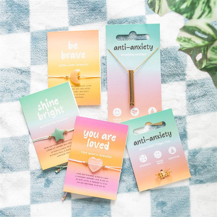 Gold Tone Anti-Anxiety Metal Fidget Ring