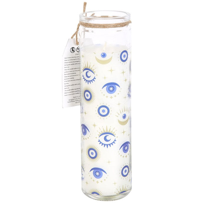 All Seeing Eye White Sage Candle in Glass Tube