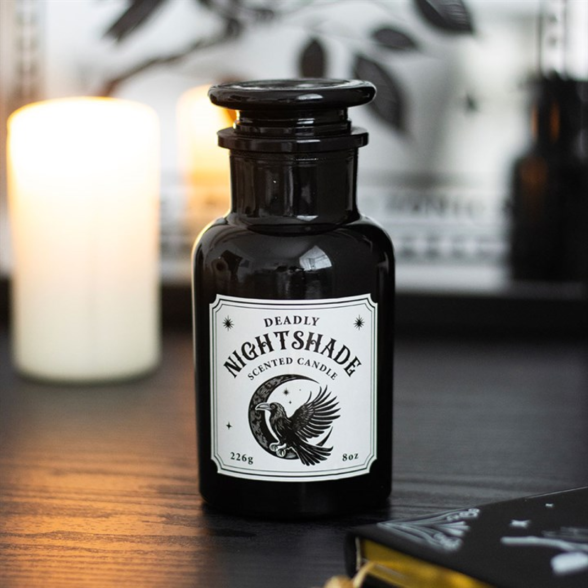 Mystic Raven Deadly Nightshade Apothecary Candle